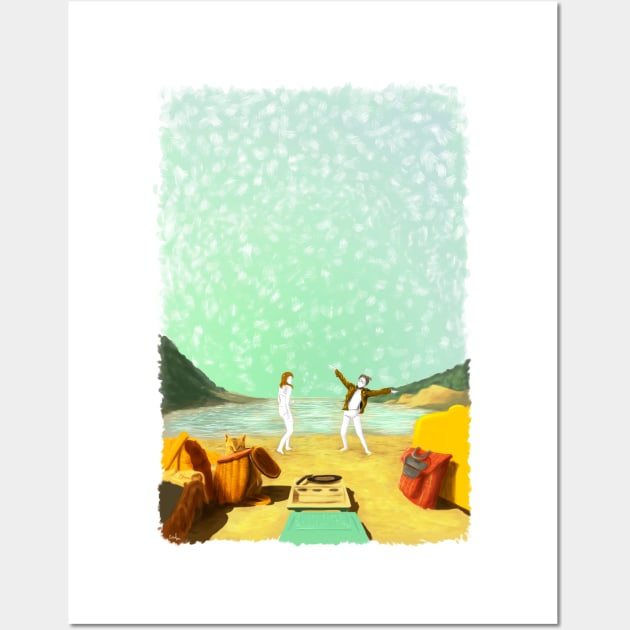 Moonrise Kingdom Painting Wall Art by EGLOOP